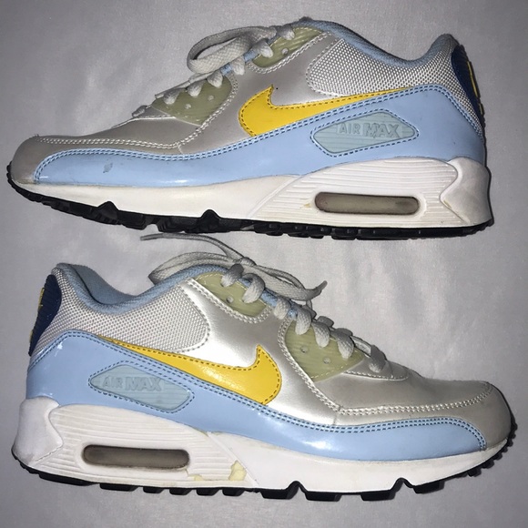 Nike Shoes - RARE 2007 Nike Air Max 90 Lace Up Blue Sneakers